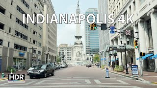 Driving Indianapolis 4K HDR  Downtown to Indianapolis Motor Speedway  USA [upl. by Hoye361]