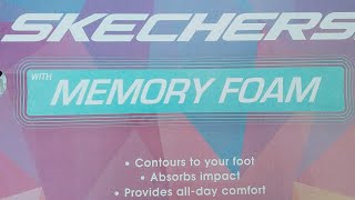 Skechers Memory Foam ShoesUnboxing [upl. by Anasus392]