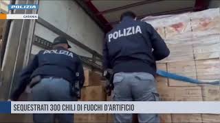 Catania Sequestrati 300 chili di fuochi d’artificio [upl. by Alexandr]