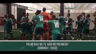 DE ARREPIAR Sub17 do Palmeiras canta hino do Clube no vestiário antes de entrar em campo [upl. by Alcock842]