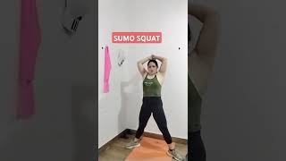 Sumo squat shortvideo fitness squat [upl. by Calmas]