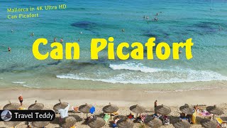 Can Picafort in 4K UHD  Mallorca Balearen Spanien  Playa de Muro  Can Picafort [upl. by Schwinn]