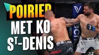 UFC 299 Benoit StDenis battu par KO contre Dustin Poirier [upl. by Mehetabel558]