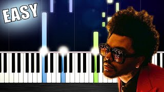 The Weeknd  Blinding Lights  EASY Piano Tutorial by PlutaX [upl. by Kruse]