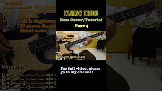 Tanang Tribu Bass Cover Play Along With Tabs Part 4 basscover basstutorial [upl. by Tse]