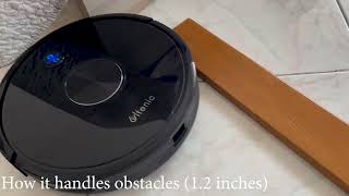 Ultenic D5S Pro Robot Vacuum Cleaner  Navigation and How it handles obstacles [upl. by Norvell]