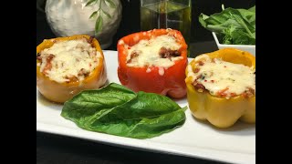 Stuffed Bell Peppers  Simple recipe [upl. by Alda872]