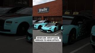 When Mr Wraptors Arrives To Head Office ceo lamborghini rollsroyce brabus supercars short [upl. by Gnim731]