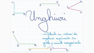 Unghiuri calcule cu masuri de unghiuri exprimate in grade si minute sexagesimale  Clasa a Va [upl. by Geneva598]