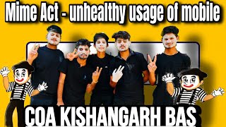 MimeUnhealthy usage of mobile COA Kishangarh bas mime performance 🎭 Agriculture college Mime [upl. by Ymmik]