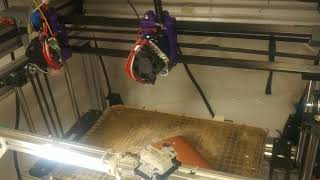 Dual extruder calibration with a mobile cam [upl. by Sabella]