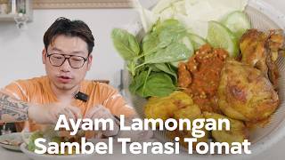 BUKAN SOTO  RESEP AYAM GORENG LAMONGAN PAKE SAMBEL [upl. by Ahsiem]