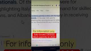 Italy Work Permit Visa 2024  Decreto Flussi 2024 Italy  Italy Nulla Osta Appointment  Italy VFS [upl. by Magdala]