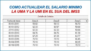 COMO SE ACTUALIZAN LOS SALARIOS EN EL SUA DEL IMSS 2024 [upl. by Emmalyn]