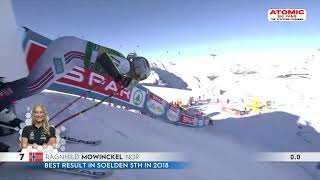 Ragnhild Mowinckel 🇳🇴  Solden giant slalom Oct 28 2023 1st run [upl. by Ymmik]