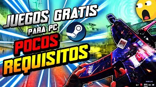 🎮10 Mejores JUEGOS GRATIS con POCOS REQUISITOS de STEAM 🚀 para PC de BAJOS RECURSOS 💥SHOOTER 2022😎 [upl. by Canica559]