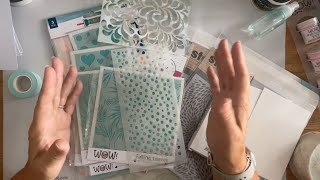 Get Creative With Stencils Fun amp Easy Card Making Part 1 [upl. by Aramoix]