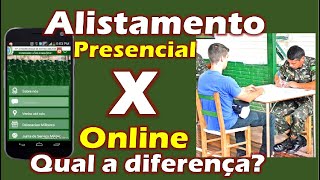 Alistamento militar online ou presencial qual a diferença [upl. by Frieder]