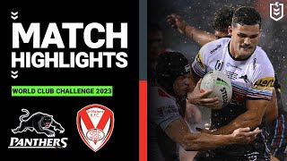 World Club Challenge 2023  Penrith Panthers v St Helens  Match Highlights [upl. by Coral]