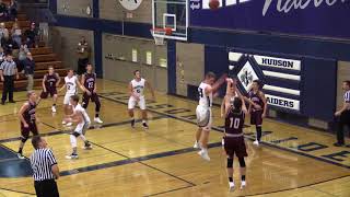 2017 2018 Hudson Raiders Boys Basketball vs Menomonie 2018 [upl. by Hwang]