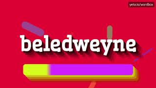 HOW PRONOUNCE BELEDWEYNE BEST QUALITY VOICES [upl. by Ursulina944]