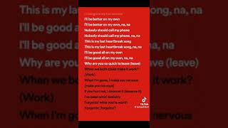 last heartbreak song lyrics  Ayra Starr amp Giveon [upl. by Ahpla]