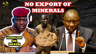 Ramaphosa agreed Africa to follow a Footsteps of Burkina Faso s Captain Traore on Minerals [upl. by Dasa41]