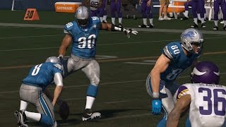 Can Ndamukong Suh Kick a Field Goal  Madden NFL Challenge [upl. by Hcib]