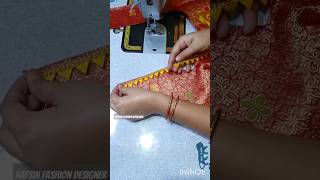 Model Blouse Design ✨ Blouse Back Design Ki Cutting And Stitching youtubeshorts shortvideo [upl. by Attenwad940]