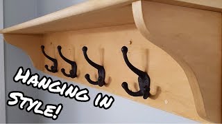 Wall Mounted Coat Rack and Shelf  Plywood and Steam Bending [upl. by Egiaf]