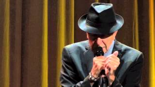 Leonard Cohen  Anthem dublin 12092013 [upl. by Favien783]