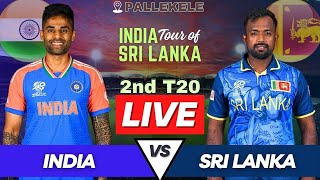 India vs Sri Lanka Live 2nd T20 Match  IND vs SL Live Match Today  Live Cricket Match Commentary [upl. by Ursal426]