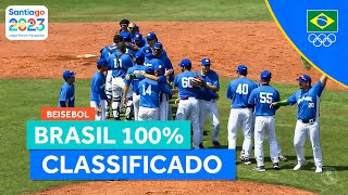 JOGOS PANAMERICANOS 2023  BRASIL PASSA DE FASE NO BEISEBOL COM 100 DE APROVEITAMENTO [upl. by Assyn]