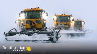 Clearing 40 Tons of Snow Every 20 Minutes at Airport  Ice Airport Alaska  Smithsonian Channel [upl. by Eelrebmik960]