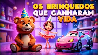 Festa surpresa dos brinquedos  História infantil [upl. by Ponce]