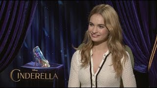 Cinderella Interview Lily James [upl. by Aiker383]