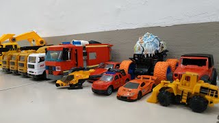 Wheel Loader Monster Truck Patrol Car Fire Truck Helicopter Water Truck Crane Truck Excavator [upl. by Anaeg]