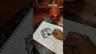 KALI MA DRAWING 🌺🙏 kali youtubeshorts drawing diwali [upl. by Nomelihp]