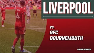 Liverpool vs Bournemouth EPL Kop view mini Highlights  210924   HD 4K fan footage [upl. by Aerehs]