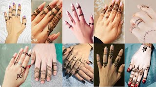 Beautiful stylish Finger Mehndi henna design for hands  finger mehndi designs  Easy Mehendi Design [upl. by Buckels]