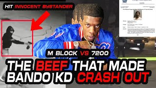 The BEEF that got BANDO KD ARRESTED for SLIDING on OPPS in 4k  M block vs 7200 [upl. by Iong]