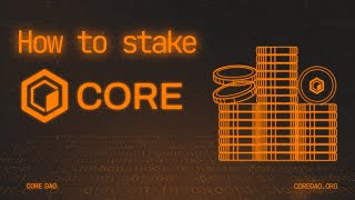 How to Stake CORE StepByStep Tutorial [upl. by Alleinad661]