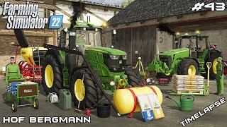 Cultivator DEMO and seeding OATS with JOHN DEERES  Hof Bergmann  Farming Simulator 22  Episode 43 [upl. by Berthoud]