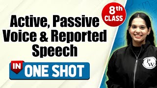 Active Passive Voice and Reported Speech in One Shot  CBSE Class 8th  Pariksha Abhyas [upl. by Roselle]