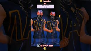 🤣 cs rank😱 999 start ✨freefireraistarfunnyshortsshortsfeedshorttrendinggamingvideololop [upl. by Adnim]