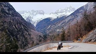 Winter ride to Vršič Pass Slovenia aboard my Honda CB125F [upl. by Nrublim]