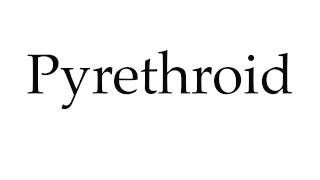 How to Pronounce Pyrethroid [upl. by Alokin]