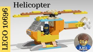 Building a Helicopter using Lego classic 10696  DIY instruction  Lego 10696 ideas [upl. by Aicenaj]