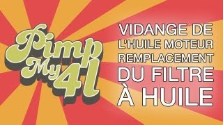 Vidange de lhuile moteur et remplacement du filtre à huile sur une 4L [upl. by Noloc]