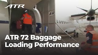 ATR 72 Baggage Loading Performance [upl. by Notsob610]